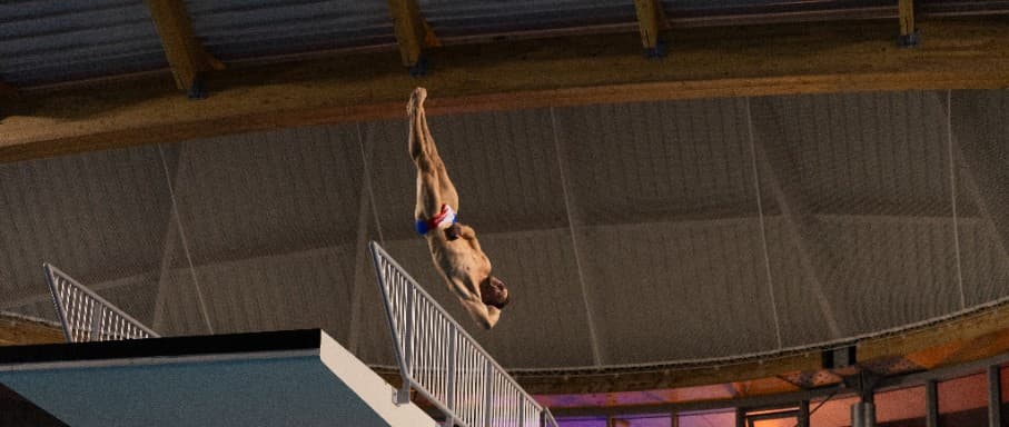 Champ d'été LIFN 3m et haut vol — Plongeon