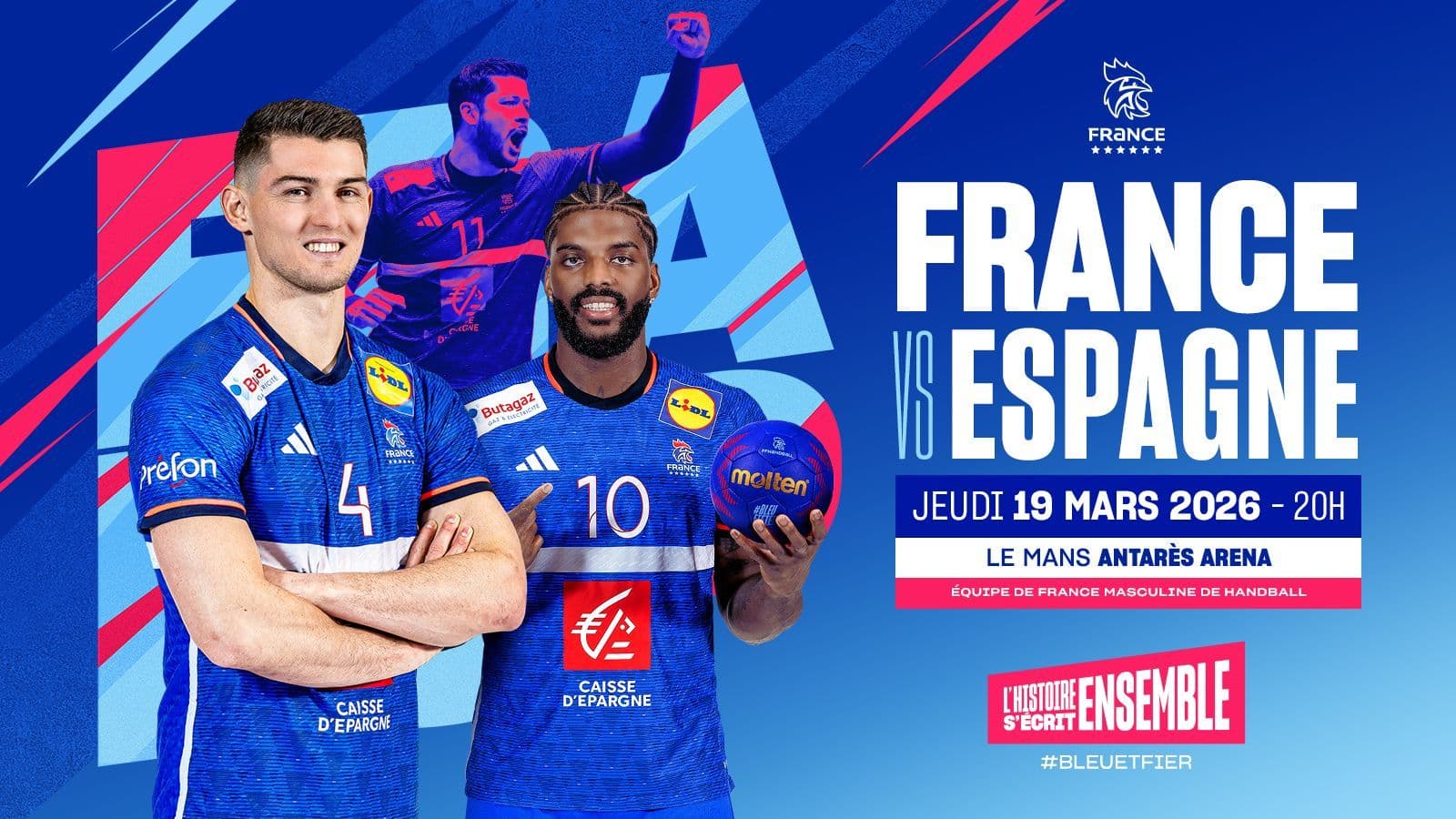 🤾‍♂️ Match amical – Équipe de France vs Espagne (H)